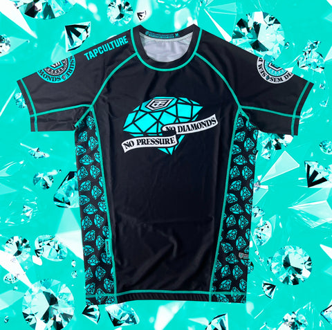 Diamonds Short Sleeve Rash Guard