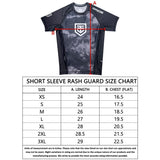 Black Wash Short Sleeve Rash Guard